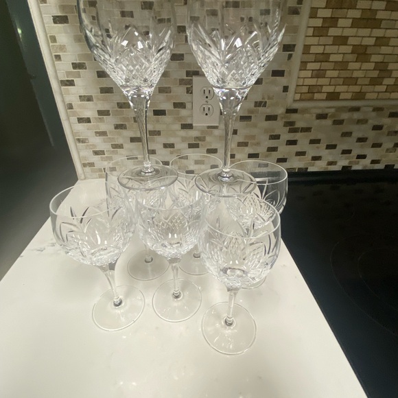 Royal Doulton Other - Lot of 8 Royal Doulton Crystal ASCOT WATER WINE GOBLETS GLASSES